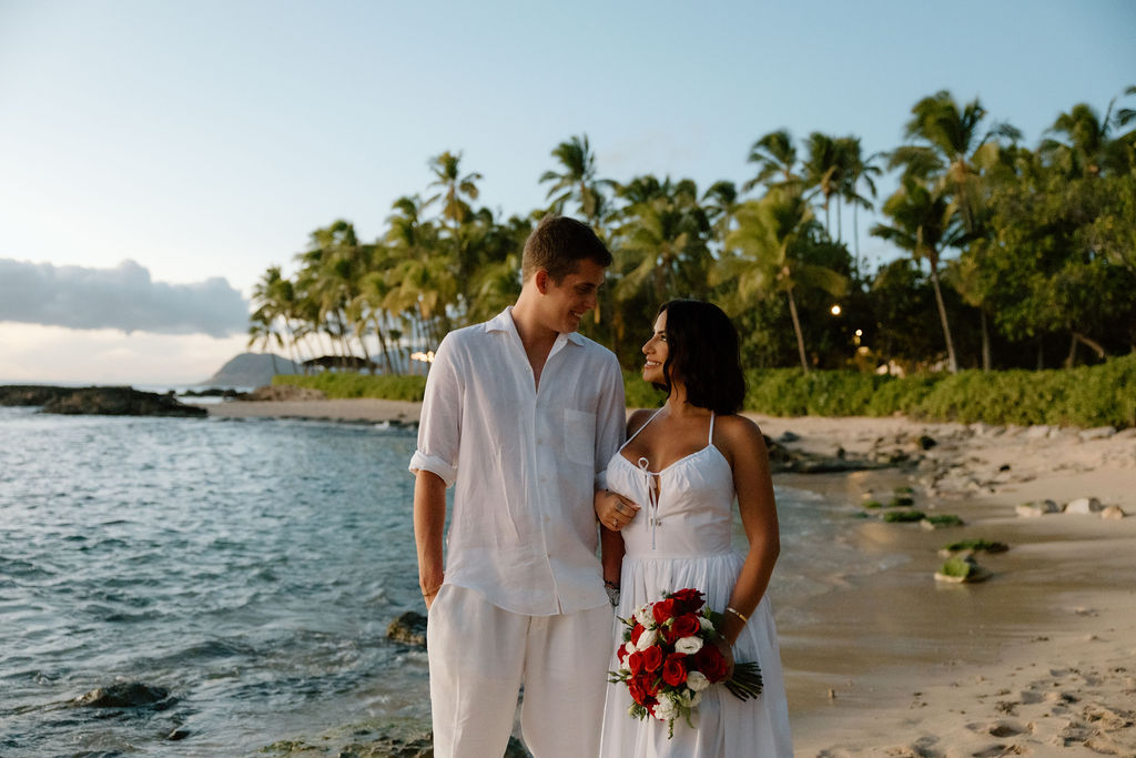 hawaii civil wedding and honeymoon